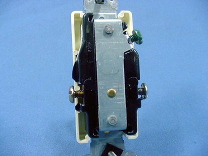 Leviton Almond Decora Commercial Single Receptacle Wall Outlet 20A 16341-A