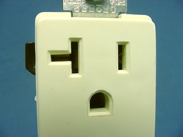 Leviton Almond Decora Commercial Receptacle Duplex Outlet 20A 16342-A