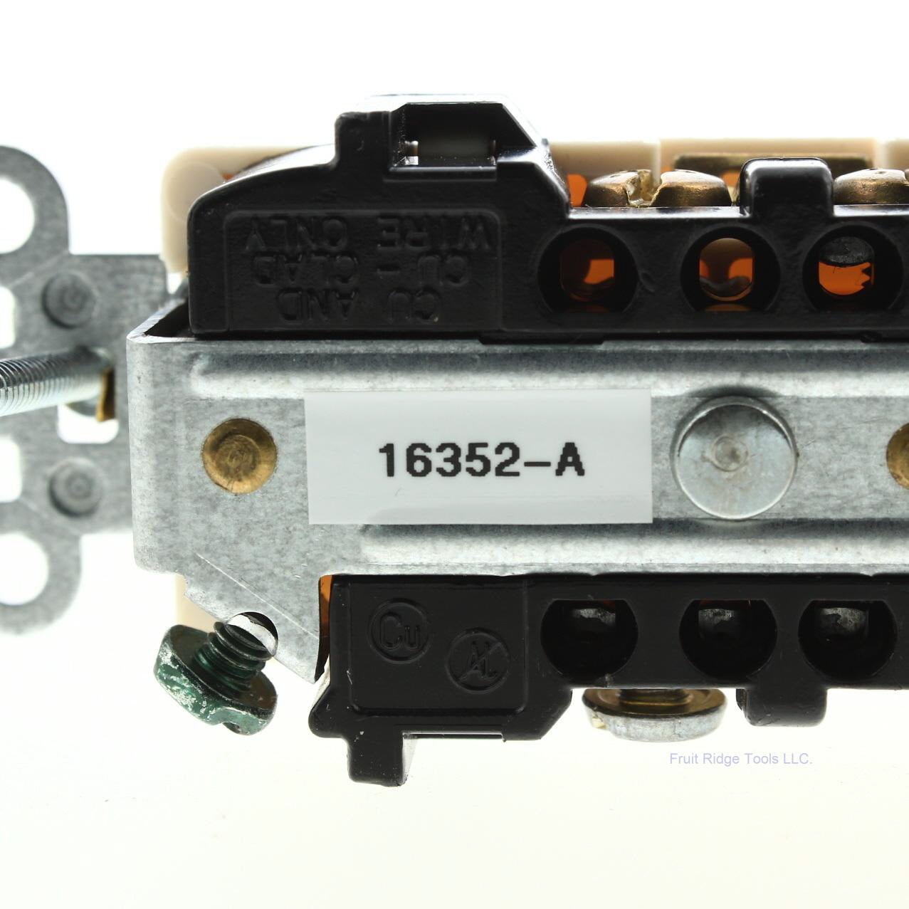 Leviton Scratched Almond Commercial Decora Receptacle Outlet 20A Bulk 16352-A