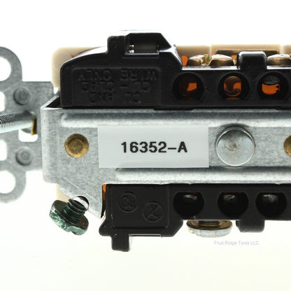 Leviton Scratched Almond Commercial Decora Receptacle Outlet 20A Bulk 16352-A