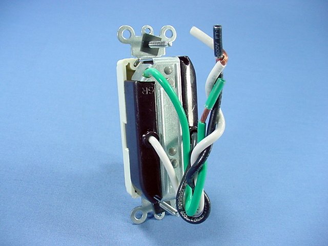 Leviton Almond Decora Receptacle Duplex Outlet Pigtail Wire Leads 20A 16352-LA