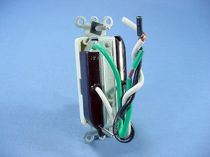 Leviton Almond Decora Receptacle Duplex Outlet Pigtail Wire Leads 20A 16352-LA