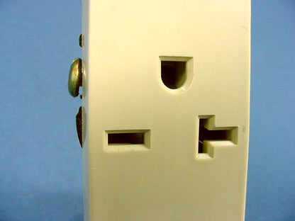 Leviton Ivory Decora Commercial Receptacle Single Outlet 250V 20A Bulk 16451-I