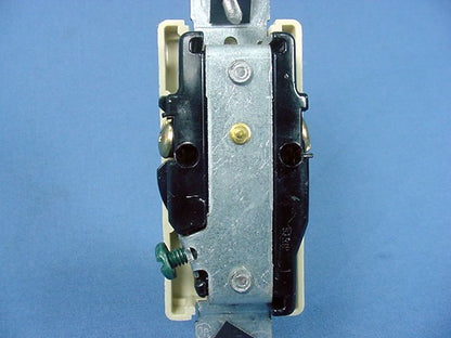 Leviton Ivory Decora Commercial Receptacle Single Outlet 250V 20A Bulk 16451-I