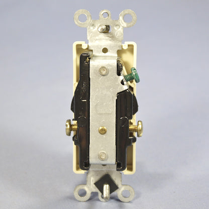 Leviton 16641-I Ivory 15A Single Decora Receptacle Outlet 250V Boxed Commercial