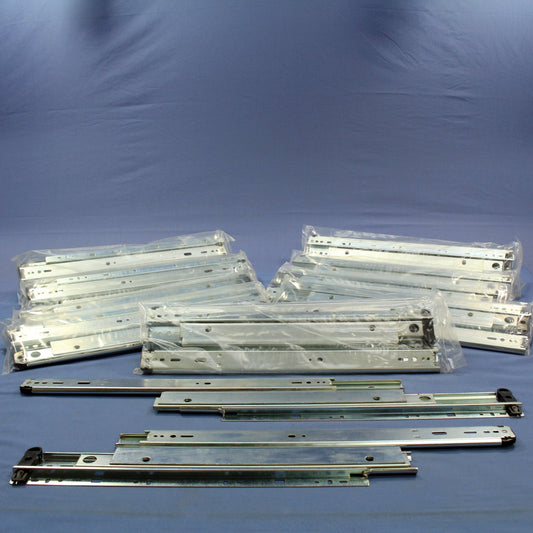Glide-Rite 16" Full Extension Drawer Slides Side Mount 150-lb Capacity 10-Pair