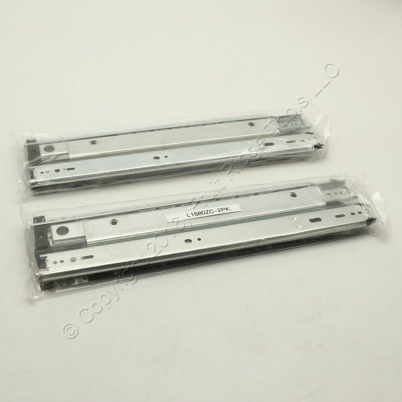 2 Pair 16" Side Mount 150-lb Capacity Full Extension Standard Drawer Slides