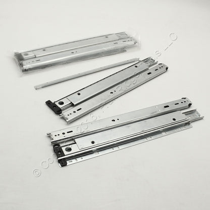 2 Pair 16" Side Mount 150-lb Capacity Full Extension Standard Drawer Slides
