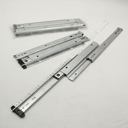 2 Pair 16" Side Mount 150-lb Capacity Full Extension Standard Drawer Slides