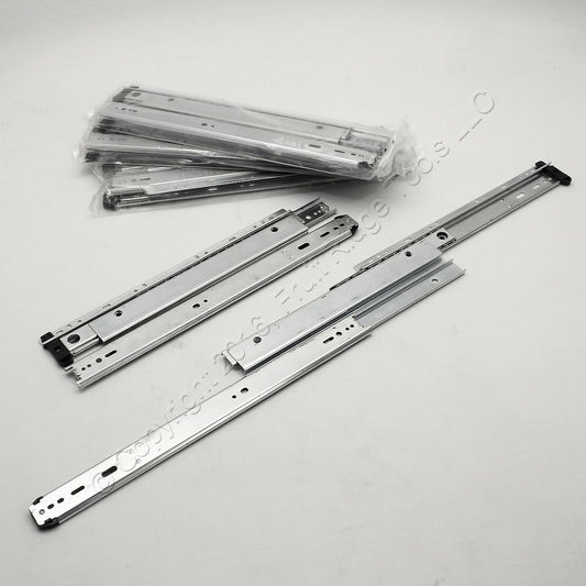Glide Rite 1680ZC 16" Side Mount 150lb Full Extension Standard Drawer Slides 4-pair