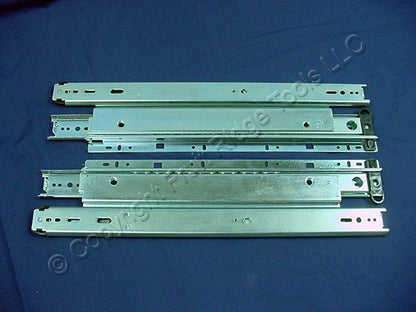 2 Pair 16" Side Mount 150-lb Capacity Full Extension Standard Drawer Slides