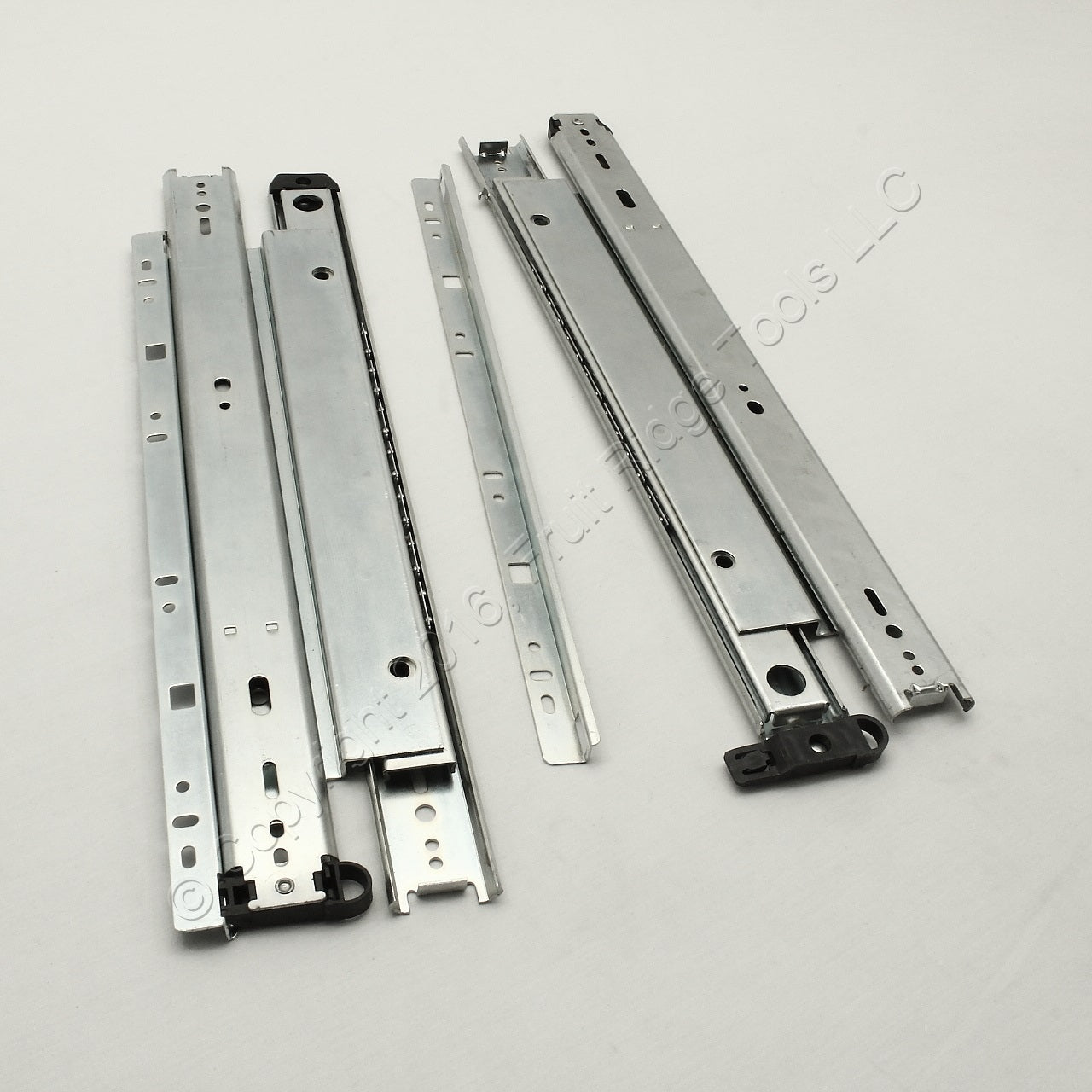 Glide Rite 16" Side Mount Heavy Duty Full 150-lb Extension Drawer Slides 1-pair