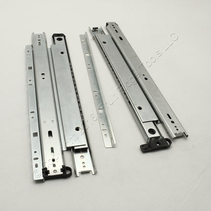 Glide Rite 16" Side Mount Heavy Duty Full 150-lb Extension Drawer Slides 1-pair