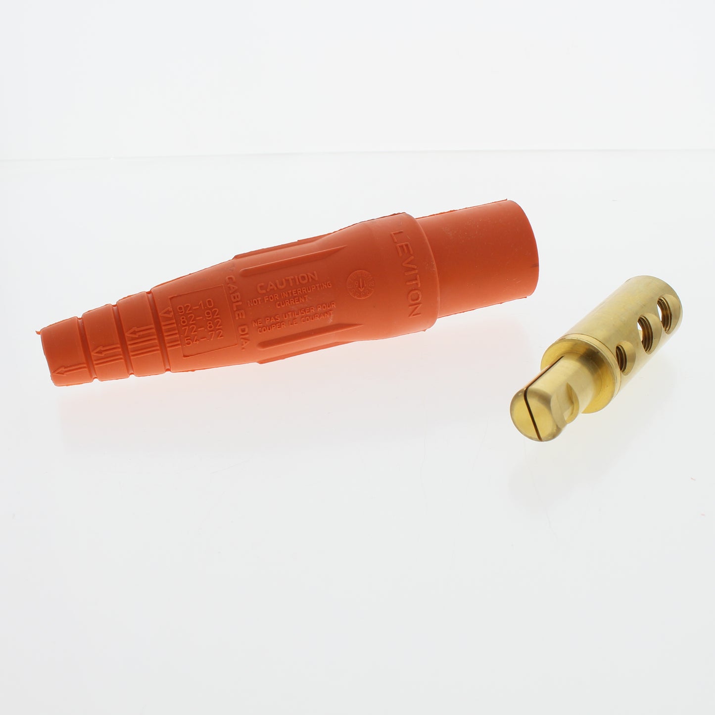 Leviton Orange ECT 16 Series Male Plug Double Set Screw 400A 16D24-UO