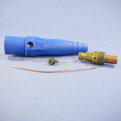 Leviton Blue ECT 16 Series Male Detachable Cam Plug 300A 600V Crimped 16D27-B