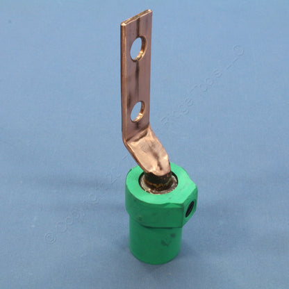 Leviton Green 16 Series Cam-Type Terminal Connector Offset 400A 600V 16M22-2G