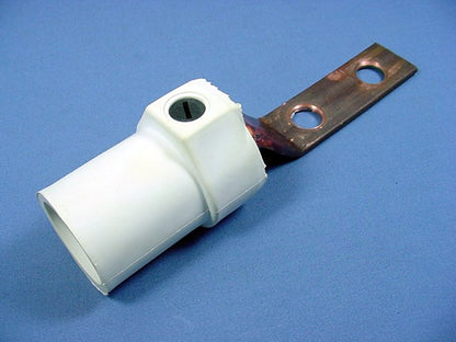Leviton White ECT 16 Series Cam-Type Terminal Connector Offset 400A 600V 16M22-W