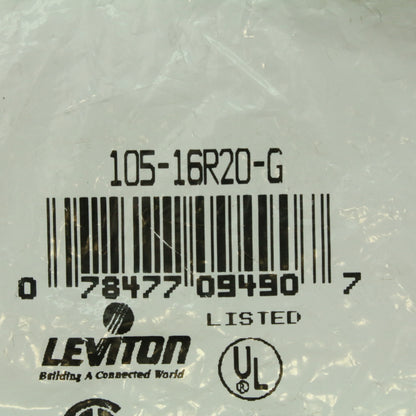 Leviton Green 16 Series 1-Pole Cam Receptacle Female Half Round 400A 16R20-G