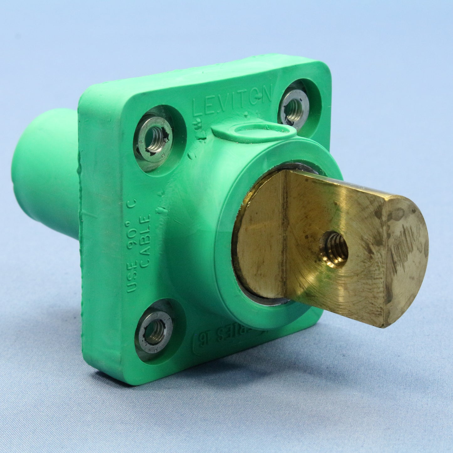 Leviton Green 16 Series 1-Pole Cam Receptacle Female Half Round 400A 16R20-G