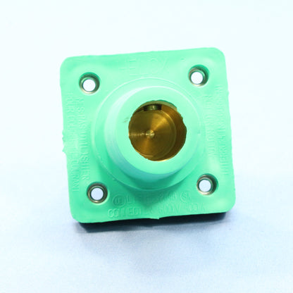 Leviton Green 16 Series 1-Pole Cam Receptacle Female Half Round 400A 16R20-G