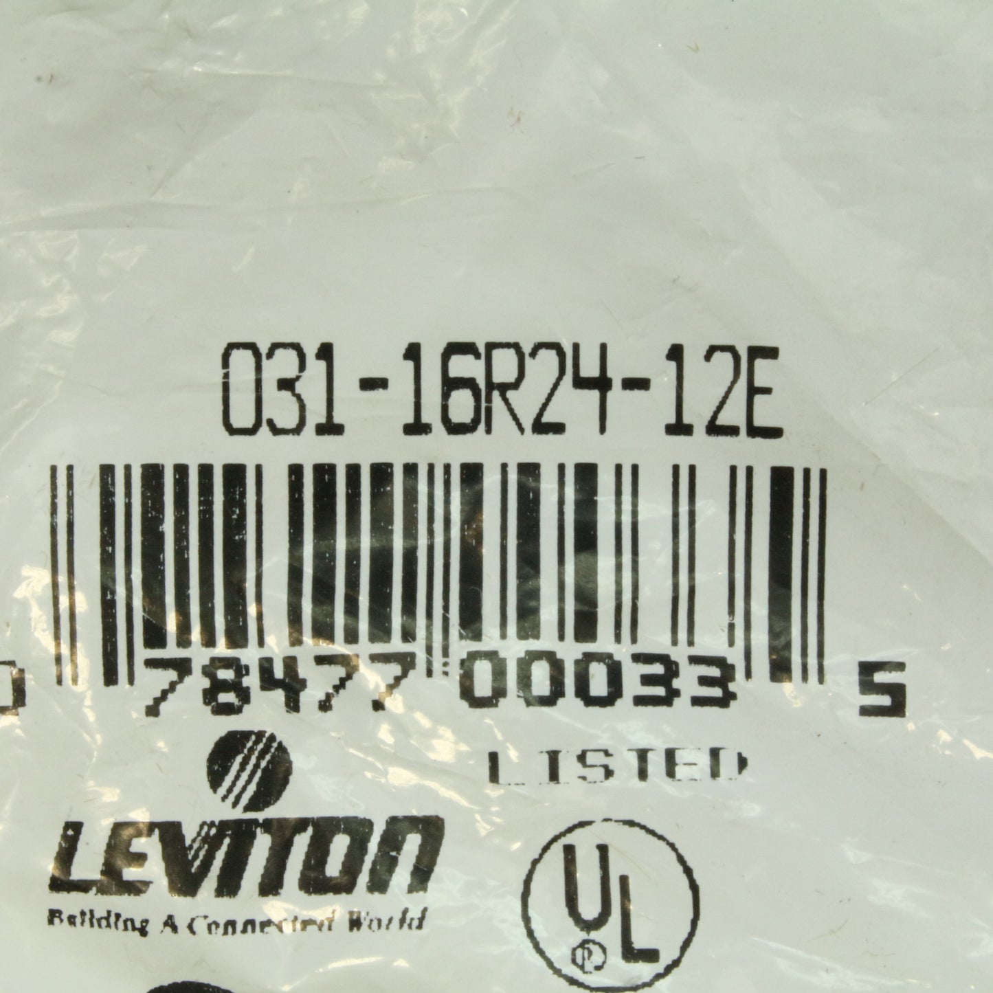 Leviton 16R24-12E Black 400A Female Threaded Cam Plug Panel Receptacle 16 Series