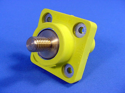Leviton Yellow 16 Series Receptacle Outlet 3/4" Stud 400A 16R24-Y Female