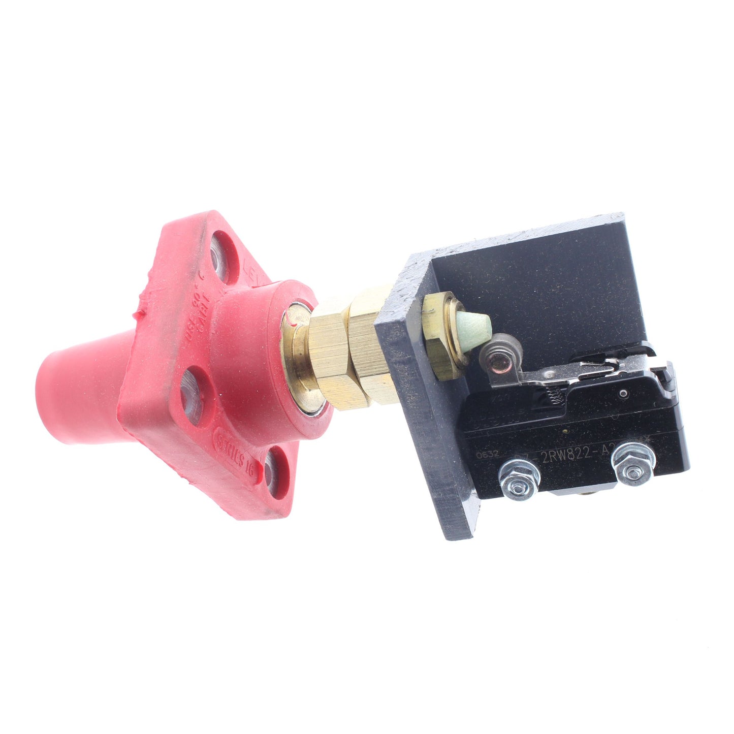 Leviton Red 16RSW-R Cam-Type Plug Panel Receptacle Microswitch ECT 16 Series