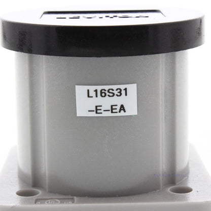 Leviton 16S31-E Black Panel Mount Housing 16Series Plastic Automatic Closing Lid