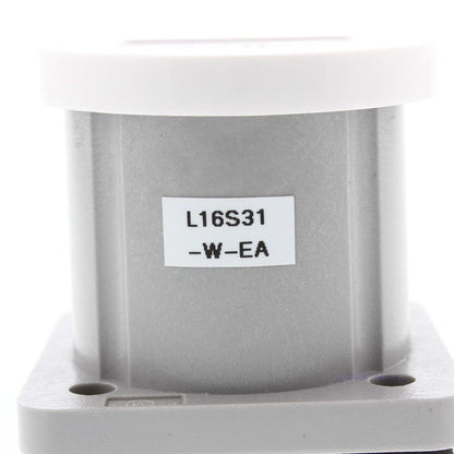 Leviton 16 Series White Panel Mount Housing Automatic Closing Lid 16S31-W