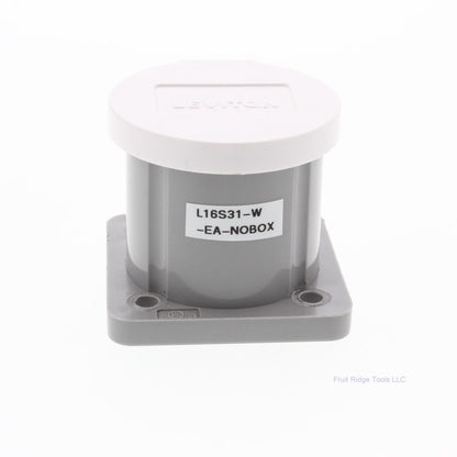 Leviton 16 Series White Panel Mount Housing Automatic Closing Lid Bulk 16S31-W