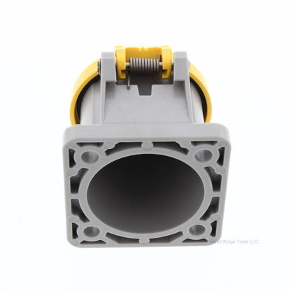 Leviton 16 Series Yellow Panel Mount Housing Automatic Closing Lid 16S31-Y