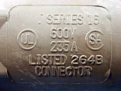 Leviton 16SDF-22H Brown Cam Plug Insulating Sleeve Female ECT 16 Series Bulk