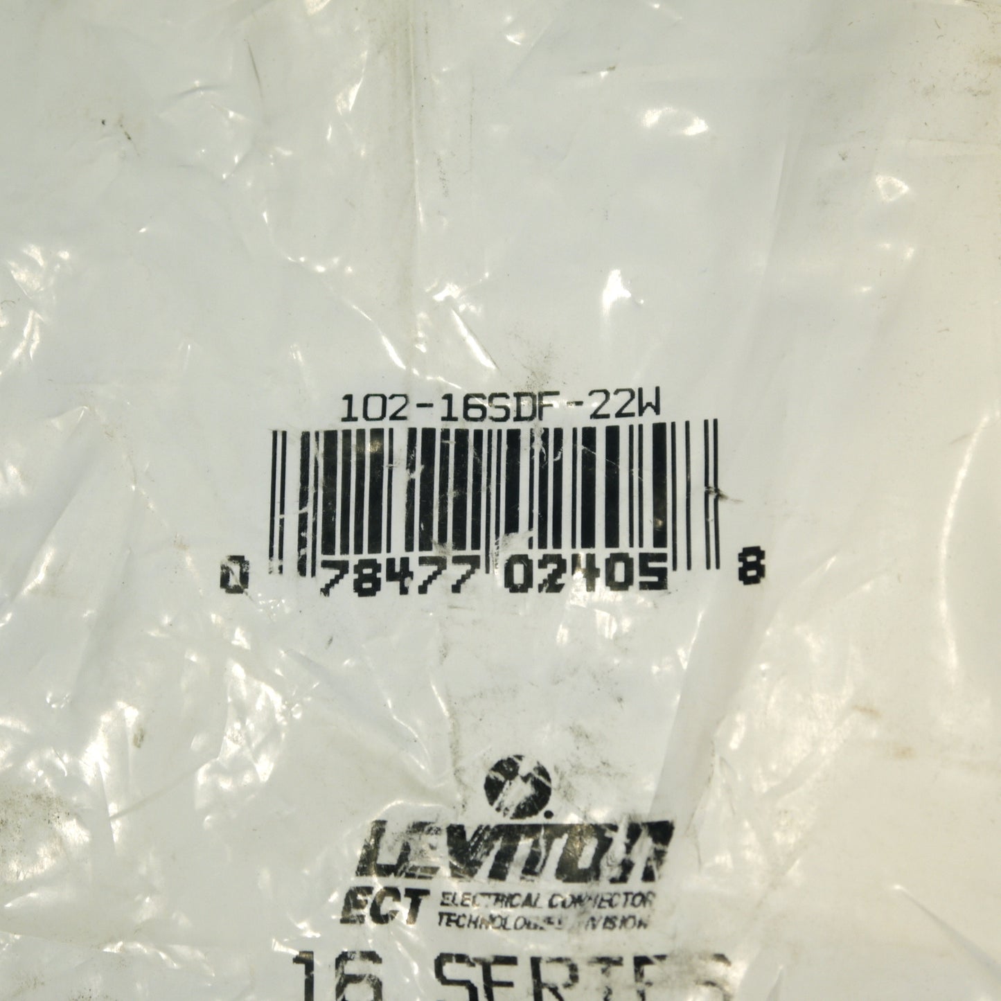 Leviton White Cam Plug Insulator Sleeve Female ECT 16 Series 16SDF-22W Bagged