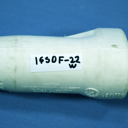 Leviton 16SDF-22W White Cam-Type Plug Insulator Sleeve Female ECT 16 Series Bulk