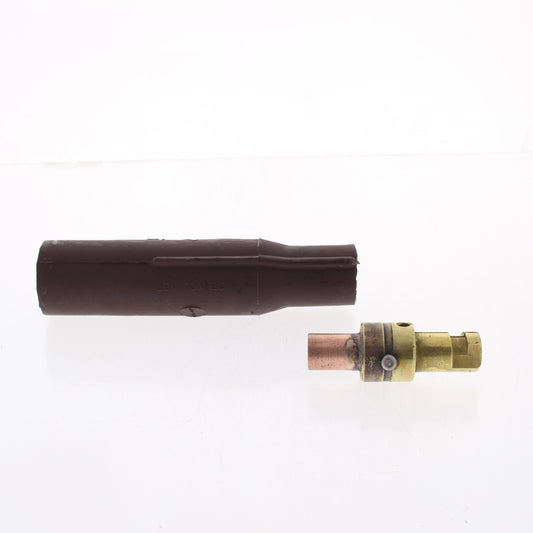 Leviton 16V23-H Brown 16 Series Vulcanized Cam-Type Plug 400A 600V Crimped