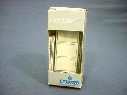 Leviton Almond Decora Single Pole Triple Rocker Wall Light Switch 15A 1755-A