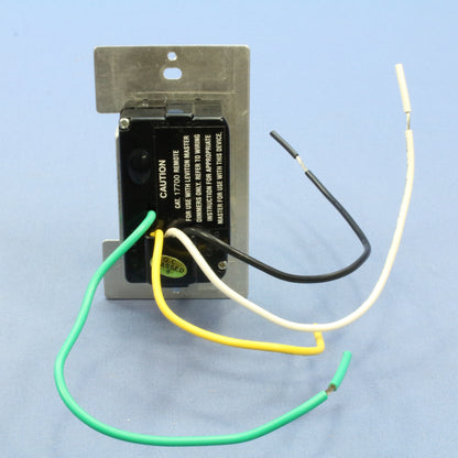Leviton Black Decora MicroDim On/Off Preset 4-Scene Selector Controller 17700-E