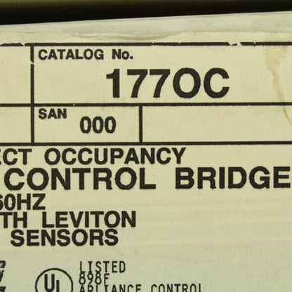 Leviton 177OC Scene Select Occupancy Motion Sensor Control Bridge No LOAD Rating