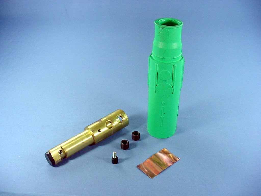 Leviton 17D22-G Green 17 Series Male Detachable 690A Cam Plug Two Set Screw 600V