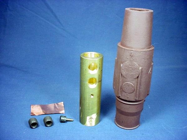 Leviton 17D24-H Brown ECT 17 Series Female Cam Plug Double Set Screw 690A 600V