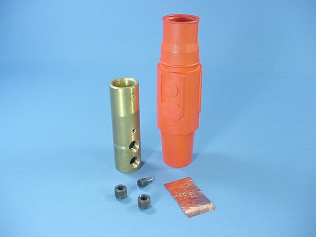 Leviton Orange ECT 17 Series Female Cam Plug Double Set Screw 690A 600V 17D24-O