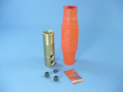 Leviton Orange ECT 17 Series Female Cam Plug Double Set Screw 690A 600V 17D24-O