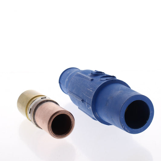 Leviton Blue 17 Series Vulcanized Female Cam Plug Crimped 690A 600V 17V25-B