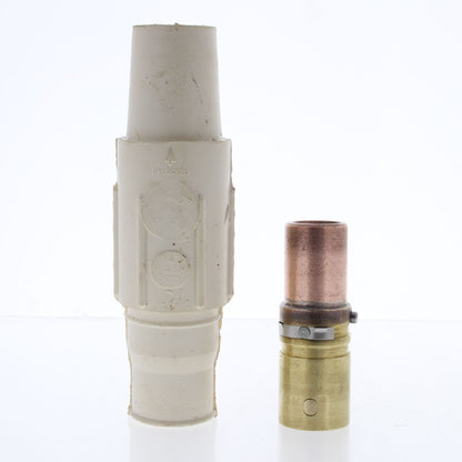 Leviton White 17 Series Female Vulcanized Cam-Type Plug 690A 600V 17V25-W