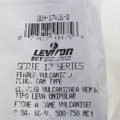 Leviton 17V25-B Blue Female Cam Plugs 17 Series 500-750 MCM Crimped 690A 600V