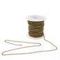 Leviton 18302-1-100 Brass Beaded Chain 100-ft for Replacement Lampholder Cords
