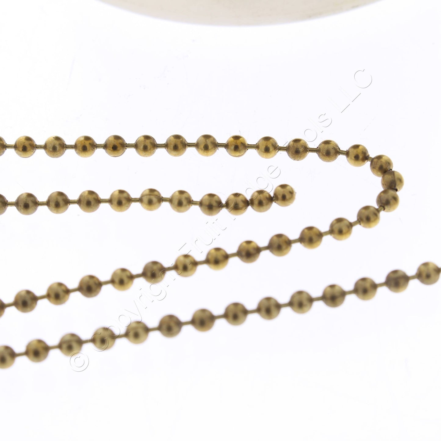 Leviton 18302-1-100 Brass Beaded Chain 100-ft for Replacement Lampholder Cords