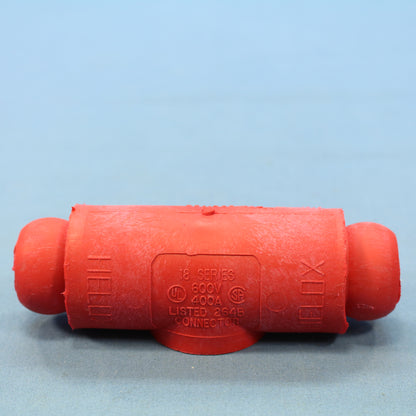 Leviton Red Female-Female Turnaround Connector 18 Series 400A 600V 18A24-R