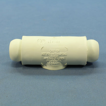 Leviton 18A24-W White Female-Female Turnaround Connector 18 Series 400A 600V