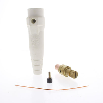 Leviton White 18 Series Detachable Male Cam-Type Plug Crimped 400A 600V 18D27-W